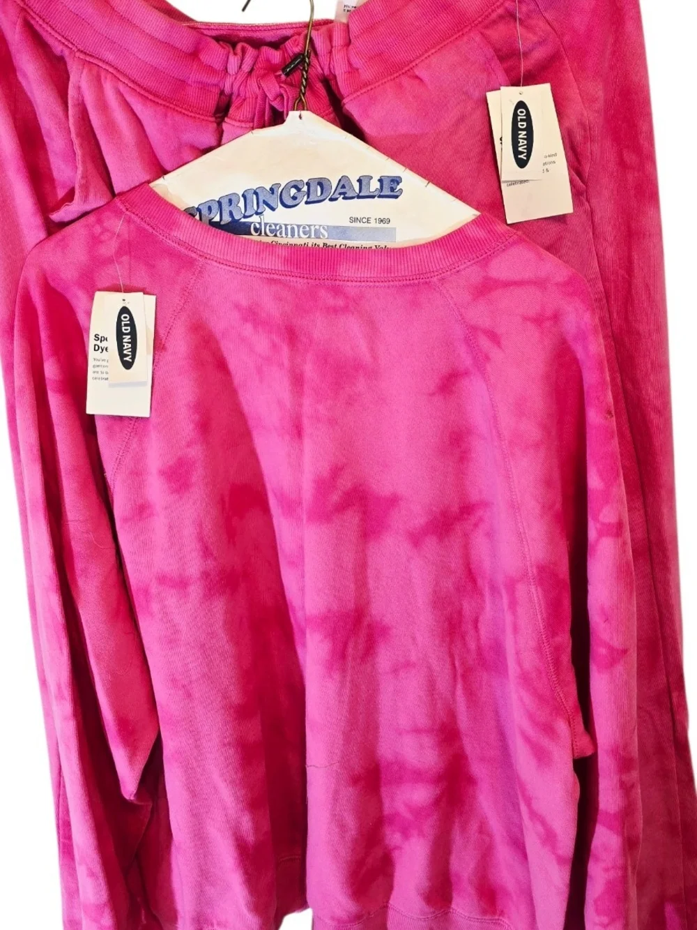 Old Navy Pink Tie-Dye Matching Sweat Set (Top + Joggers)